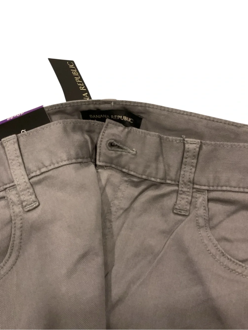 Banana Republic Mens 5 Pocket Twill Pant Grey 40x32 NWT